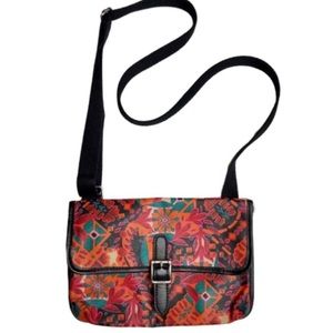 FOSSIL Keyper Flower Mini Flap Crossbody Bag